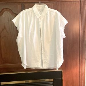 Cream/white button down- MADEWELL -size XXL